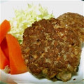 寝子虎徹's cooksnap of when they made 簡単☆豚ひき肉のﾌﾜﾌﾜﾊﾞｰｸﾞ.