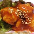 目玉のオカン's cooksnap of when they made 鶏挽肉☆ミートボール弁当☆.