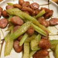 a0imama♡'s cooksnap of when they made セロリとウィンナー炒め.