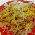 にほんやなぎ's cooksnap of when they made 肉味噌たっぷり♬白菜ともやしの肉味噌炒め.