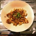 あひる93's cooksnap of when they made 豚ロースのソテー：椎茸と葱ソース.