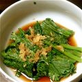 せんひこ's cooksnap of when they made 春菊の爽やかお浸し♪.