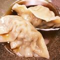 松阪屋＝癒やし's cooksnap of when they made 海老とれんこんの水餃子.