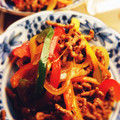 イギリスの水先案内人's cooksnap of when they made 挽き肉の野菜炒めさん☆.