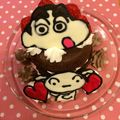いくたんmama's cooksnap of when they made キャラケーキ☆クレヨンしんちゃん.