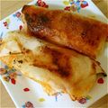 ととろ26's cooksnap of when they made 家にあるもので簡単 餅ピザ春巻き.