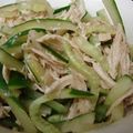 菜乃果's cooksnap of when they made ✿ささみと胡瓜のわさび醤油和え✿.