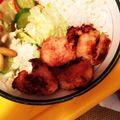メープルキッチン's cooksnap of when they made 米粉でヘルシー★揚げない鶏のから揚げ.