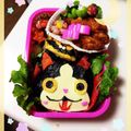 みー3姉妹の母's cooksnap of when they made 妖怪ウォッチ＊ガブニャンのキャラ弁.