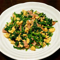 ★すーちゃん★'s cooksnap of when they made ほうれん草たまごのオイマヨ炒め.