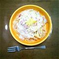 ぽんぽん＊°'s cooksnap of when they made たくあんとお葱の和風クリームチーズパスタ.