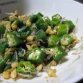 ちばたま's cooksnap of when they made ☆おくらとじゃこのもりもり天かす和え☆.