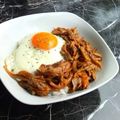 姉ぶた's cooksnap of when they made 簡単ランチ♩きのこの半熟とろーり丼*.