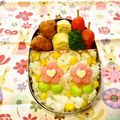 マッハママ's cooksnap of when they made 簡単！たくあんﾁｭｰﾘｯﾌﾟ✿キャラ弁.