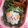 たにたーに's cooksnap of when they made ちょこんと♪ふわふわ羊ちゃん＊キャラ弁.