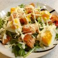 somryou's cooksnap of when they made 水菜、トマト、卵のカラフルサラダ.