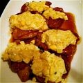 hana☆kanon's cooksnap of when they made ミツカン黒酢でカフェ風テリマヨ丼.