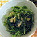 kinmaru's cooksnap of when they made 水菜と油揚げのおひたし.