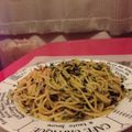 ☆dolphin☆♫'s cooksnap of when they made 調味料見て！大葉紫蘇いっぱいのスパゲティ.