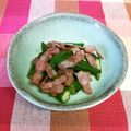 龍青空ママ's cooksnap of when they made ズボラな私のオクラとベーコン.