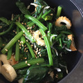 LeyLeyLeys's cooksnap of when they made ほうれん草とちくわの胡麻ちりめん和え☆.