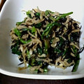 えみ～ご's cooksnap of when they made 我が家の常連☆切干大根と法蓮草のおひたし.
