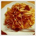 そらちーーー's cooksnap of when they made きのこたっぷり和風パスタ.