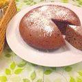 クックDZ6IAG☆'s cooksnap of when they made ノンバターHM炊飯器でラムチョコレートケーキ.