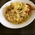 ドレステン's cooksnap of when they made ランチに★キャベツ塩昆布の簡単チャーハン.