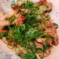 銀寿司's cooksnap of when they made カフェご飯☆豚茄子の和トマ丼.