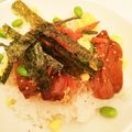 のんののはちみつ's cooksnap of when they made 炭火焼チキンの簡単♪ひつまぶし風混ぜご飯.