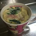 ☆★あーこ★☆'s cooksnap of when they made ホウレン草とベーコンのお手軽洋風茶碗蒸し.