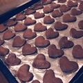 はなちゃん◯'s cooksnap of when they made おやつにピッタリ☆ハートクッキー.