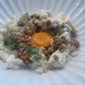 スタイリッシュママ's cooksnap of when they made ＊夏バテに＊豆腐と納豆の卵黄和え＊.