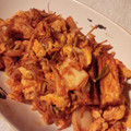 めぐみ017's cooksnap of when they made 厚揚げと榎木の卵キムチ炒め.