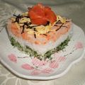 海の万里も's cooksnap of when they made ひな祭り☆菱餅型押し寿司.
