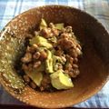 亜久里's cooksnap of when they made アボカド塩納豆.