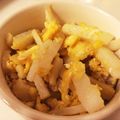 石ころぼうし's cooksnap of when they made さくとろ山芋たまご炒め♪.