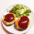 粒餡抹茶's cooksnap of when they made ヘルシーつくねバーグ♪.