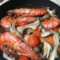 yukine104's cooksnap of when they made 【スペイン】きのこと有頭エビのアヒージョ.