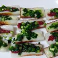 yukine104's cooksnap of when they made ✤簡単！ネギ塩ダレde竹輪2種ボート✤.