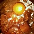 みやのりょうり's cooksnap of when they made カレーのトッピング☆生卵＆ソース♪.