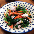 YUKIKI☆'s cooksnap of when they made 豚肉とほうれん草の胡麻和え.