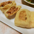 快くん's cooksnap of when they made サクッとお揚げの中ゎキム納豆(￣＾￣*).