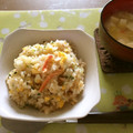 クックPVM0XY☆'s cooksnap of when they made カニ缶で本格♡炒飯♡.