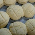 あみずん's cooksnap of when they made メロンパンの皮生地（クッキー生地）.