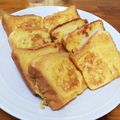海さんママ's cooksnap of when they made 牛乳なしのフレンチトースト.