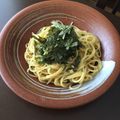 クックGI5041☆'s cooksnap of when they made 大葉と梅の柚子こしょうパスタ.