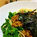 チョビ～☆'s cooksnap of when they made 菜の花と納豆のあっさり和風パスタ.