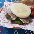 Kαi＊MαMα's cooksnap of when they made 生ハムクリチイングリッシュマフィンサンド.